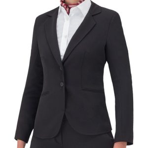 DANA giacca da donna nera per sala/hotel slim elasticizzata