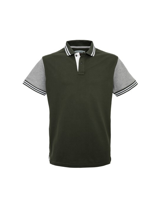 Polo Uomo Grigia e Blu Bicolore Manica Corta Cotone ESAURITA - immagine 17