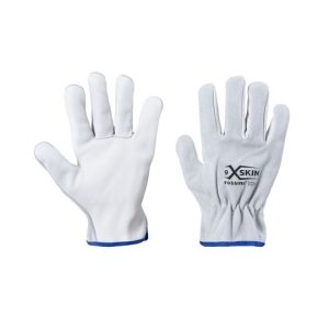 Guanto pelle di bovino palmo fiore / dorso crosta top