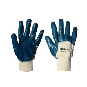 Guanto cotone Jersey / NBR liscio areato, polso maglia