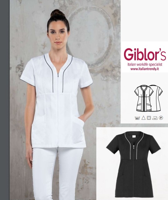 PINES casacca da donna con cerniera e scollo a V, M/C - immagine 2