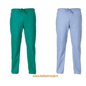 ALAN pantalone unisex disponibile verde chirurgo o azzurro