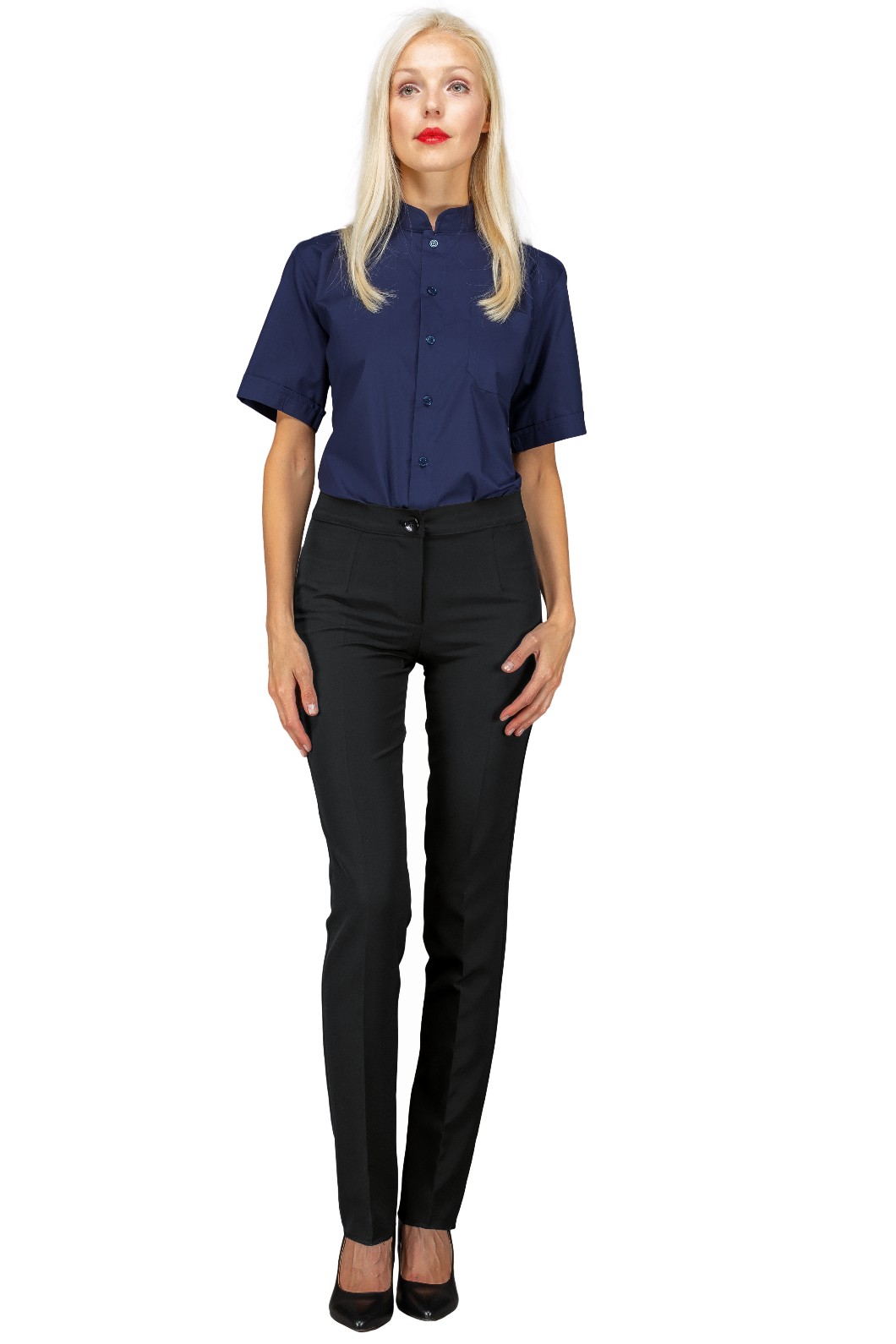 DUBLINO - Camicia unisex coreana collo dritto unisex in 10 Colori manica corta - immagine 4