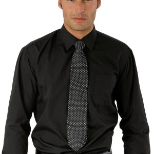 062301 - Camicia classica nera manica lunga