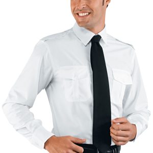 062800 - Camicia pilota bianca o azzurra con tasche sul petto