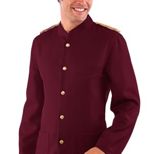 066200 - Giacca coreana con trecce dorate in Bianco Nero Bordeaux Creme