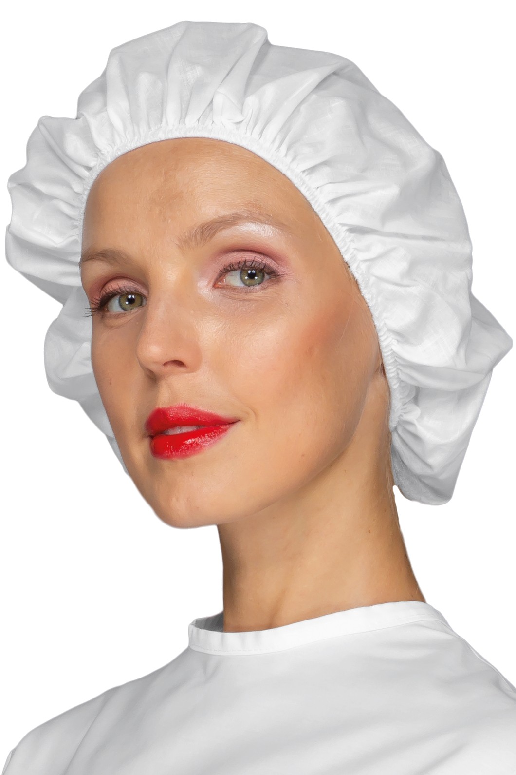 Cuffia Alimentare Monouso Bianca Fresca Traspirante e Lavabile Box da 10 PZ