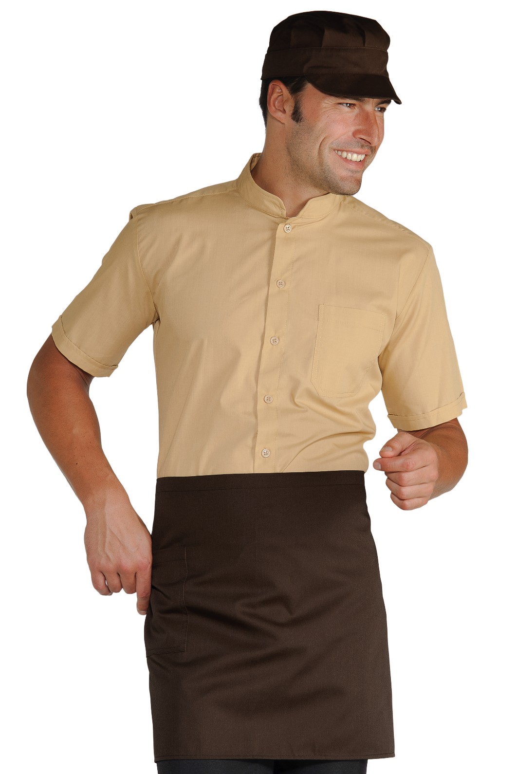 086002 - Grembiule corto a vita con tasca cm.70X46 13 Colori misto cotone 195 Gr - immagine 10