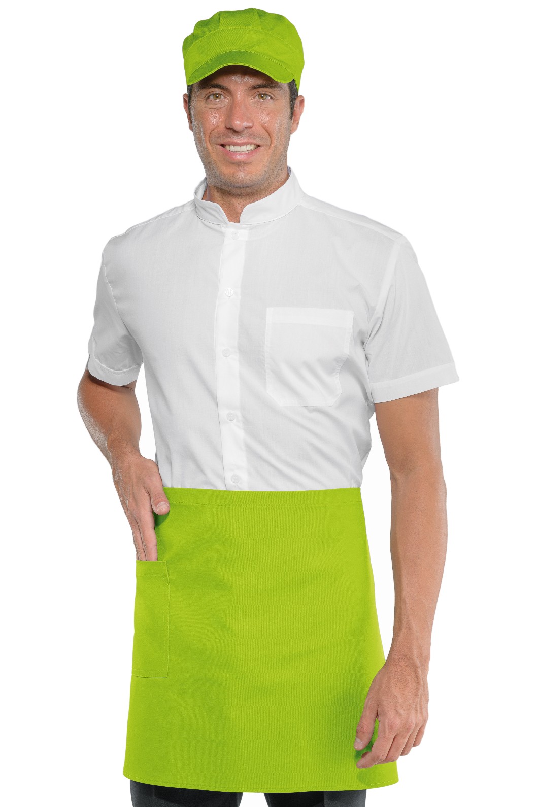 086002 - Grembiule corto a vita con tasca cm.70X46 13 Colori misto cotone 195 Gr - immagine 11