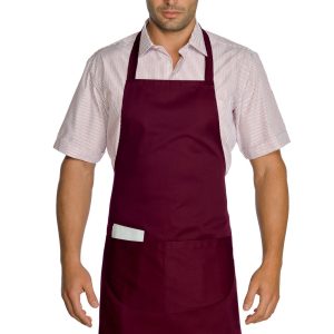 087003 - Grembiule con pettorina cm. 70x90 in 14 Colori 195 gr Misto Cotone