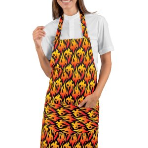 087176 - Grembiule con pettorina a fantasia cm.  70X90 16 Varianti 190 gr.