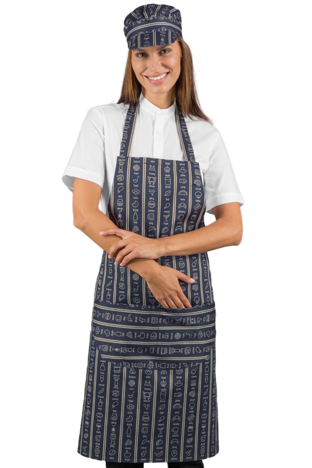 087176 - Grembiule con pettorina a fantasia cm. 70X90 16 Varianti 190 gr. - immagine 13