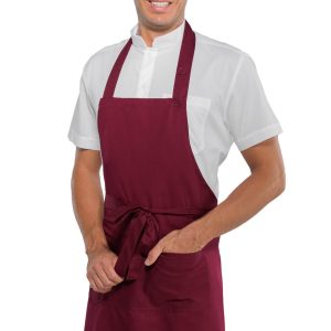 RODI - Grembiule con pettorina Nero o Bordeaux cm. 70X90