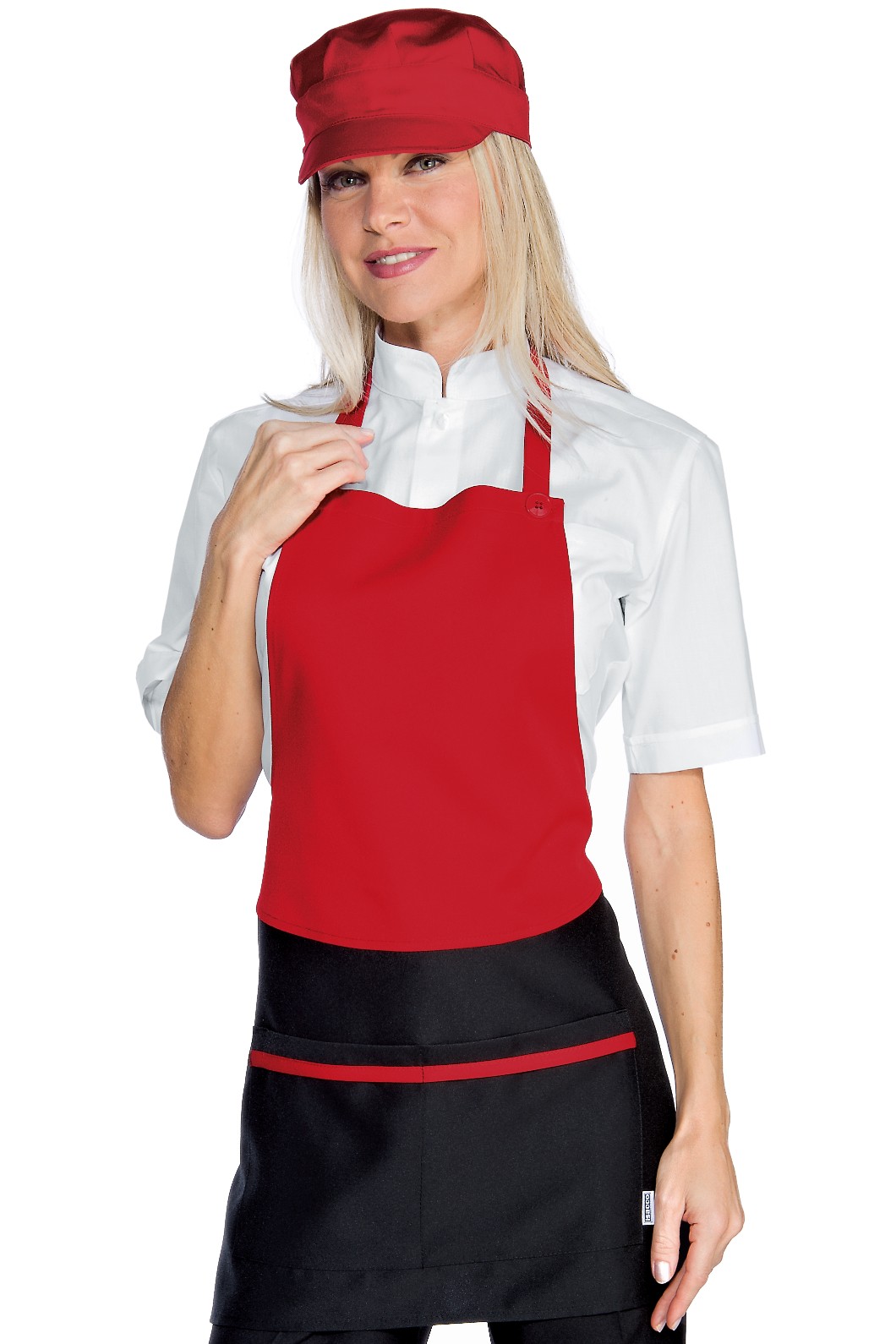 BROOKLYN - Grembiule con pettorina corto per donna in 2 colori - 13 Varianti - immagine 5