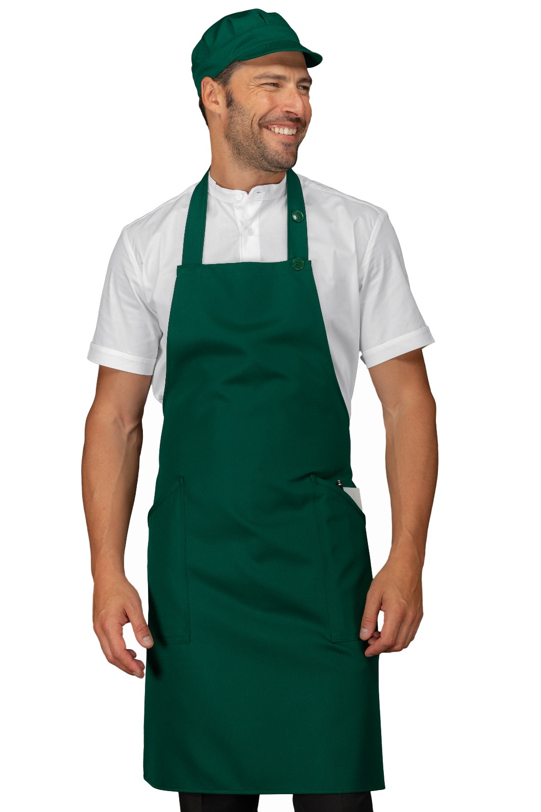 CHAMPAGNE - Grembiule con pettorina con tasche 220 gr - immagine 7