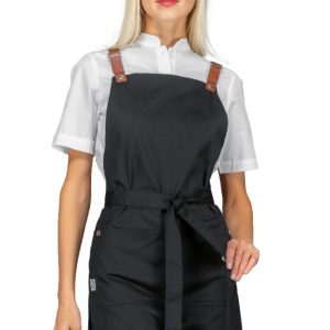 MEXICO - Grembiule con pettorina in 4 varianti e inserti in pelle