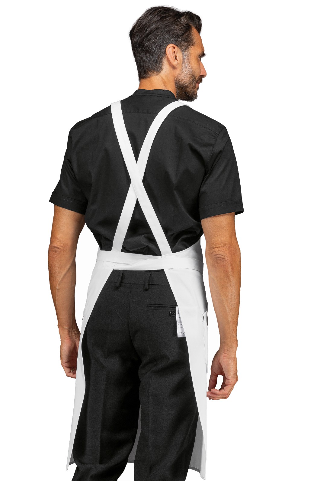 WATSON - Grembiule con pettorina espalline incrociate sulla schiena in 4 colori - immagine 4