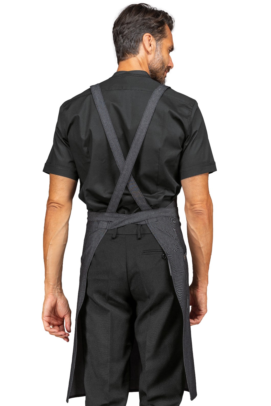 WATSON - Grembiule con pettorina espalline incrociate sulla schiena in 4 colori - immagine 7