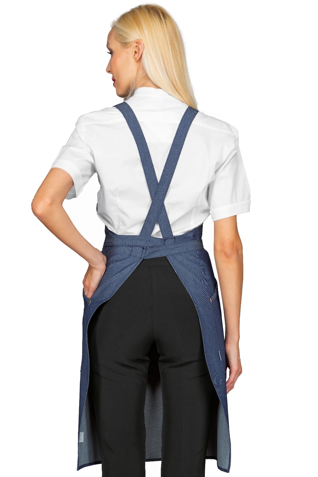 WATSON - Grembiule con pettorina espalline incrociate sulla schiena in 4 colori - immagine 8