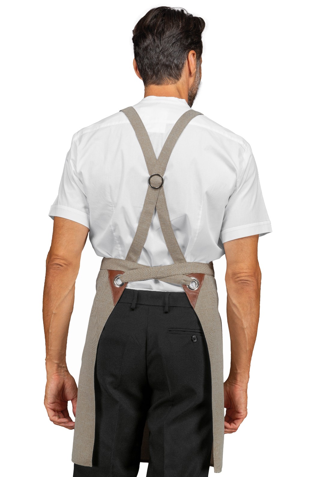 MILFORD - Grembiule con pettorina in 7 colori con inserti in ecopelle - immagine 6