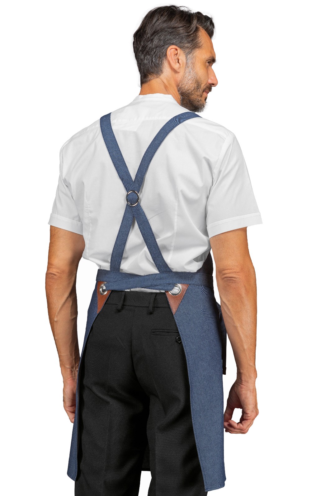 MILFORD - Grembiule con pettorina in 7 colori con inserti in ecopelle - immagine 9