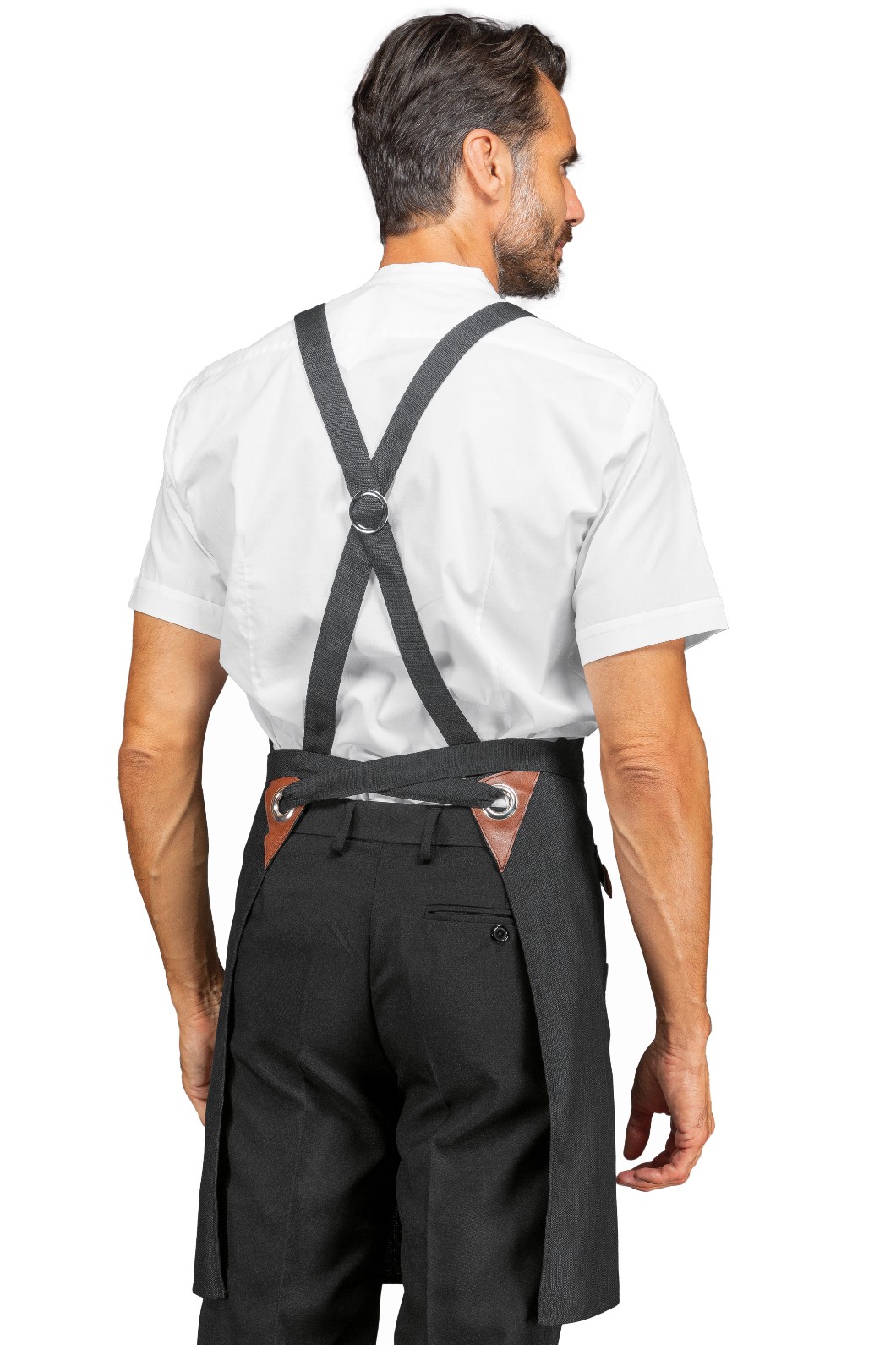 MILFORD - Grembiule con pettorina in 7 colori con inserti in ecopelle - immagine 3