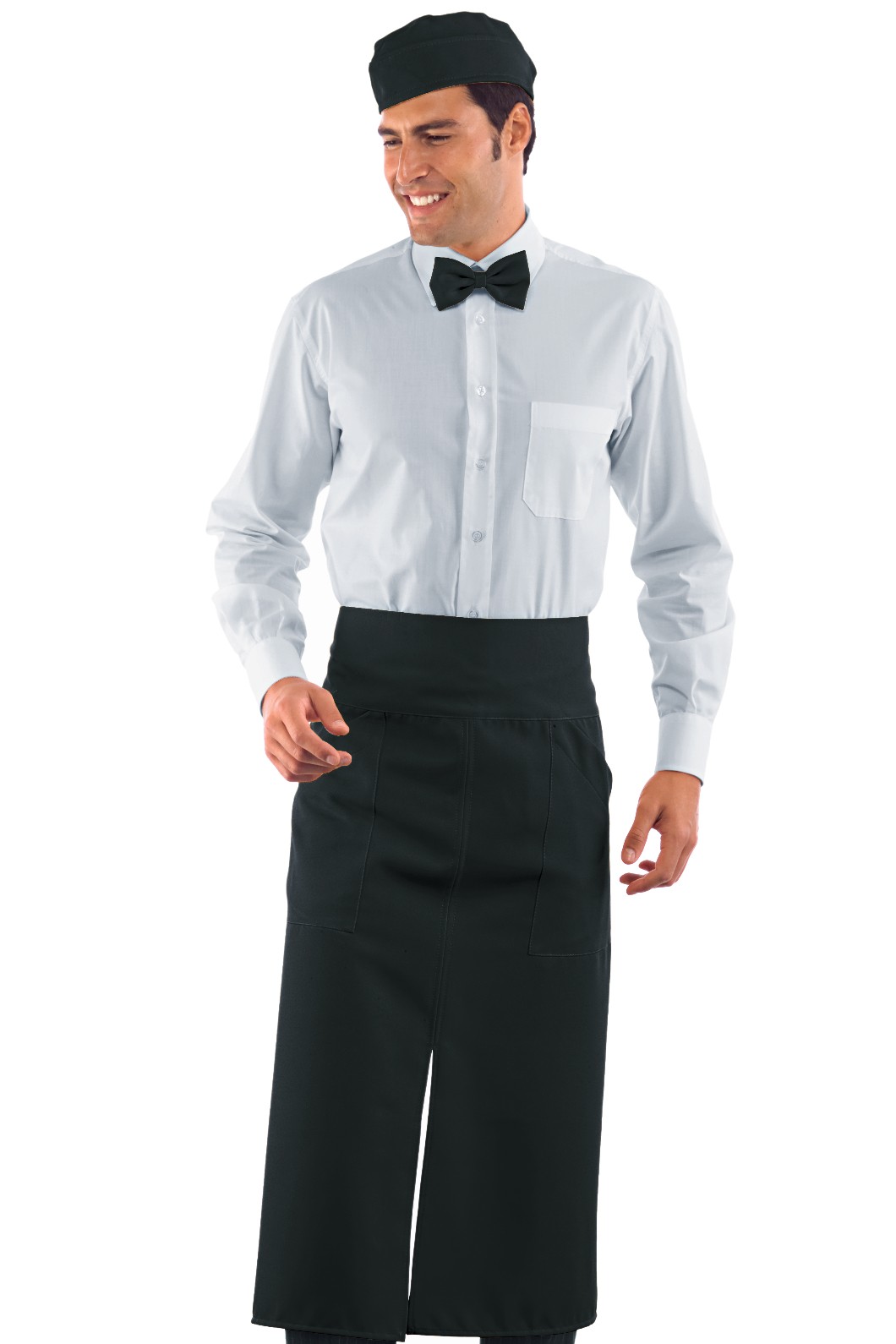 VERSAILLES - Grembiule a vita lungo cm. 92X88 con spacco da Sala 6 Colori - immagine 6