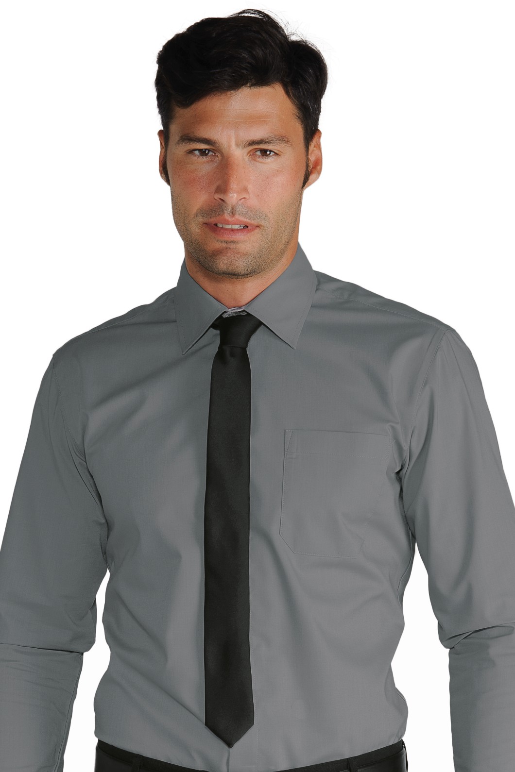 115001 - Cravatta stretta Nero, Blu, Bordeaux - immagine 3