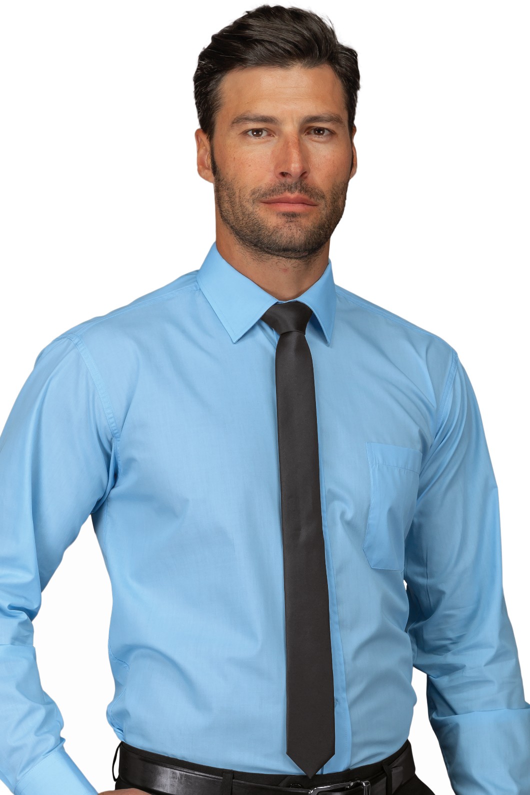 115001 - Cravatta stretta Nero, Blu, Bordeaux - immagine 4