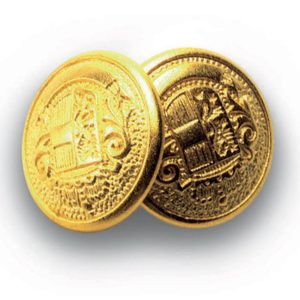 123200 - Bottoni a gemello oro/oro o oro/nero per gilet