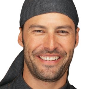 124041 - Bandana in  Jeans Denim o Black Jeans