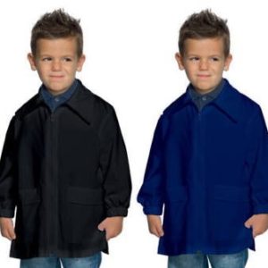 Grembiule A Blusa Blu o Nero per Bambino da 6 a 11 Anni Per Asilo Scuola Divisa Collegio