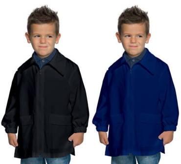 Grembiule A Blusa Blu o Nero per Bambino da 6 a 11 Anni Per Asilo Scuola Divisa Collegio
