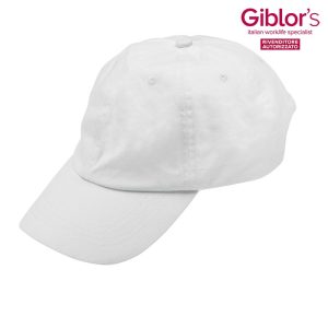 501 - Cappello baseball bianco con visiera, conf. 2  pezzi