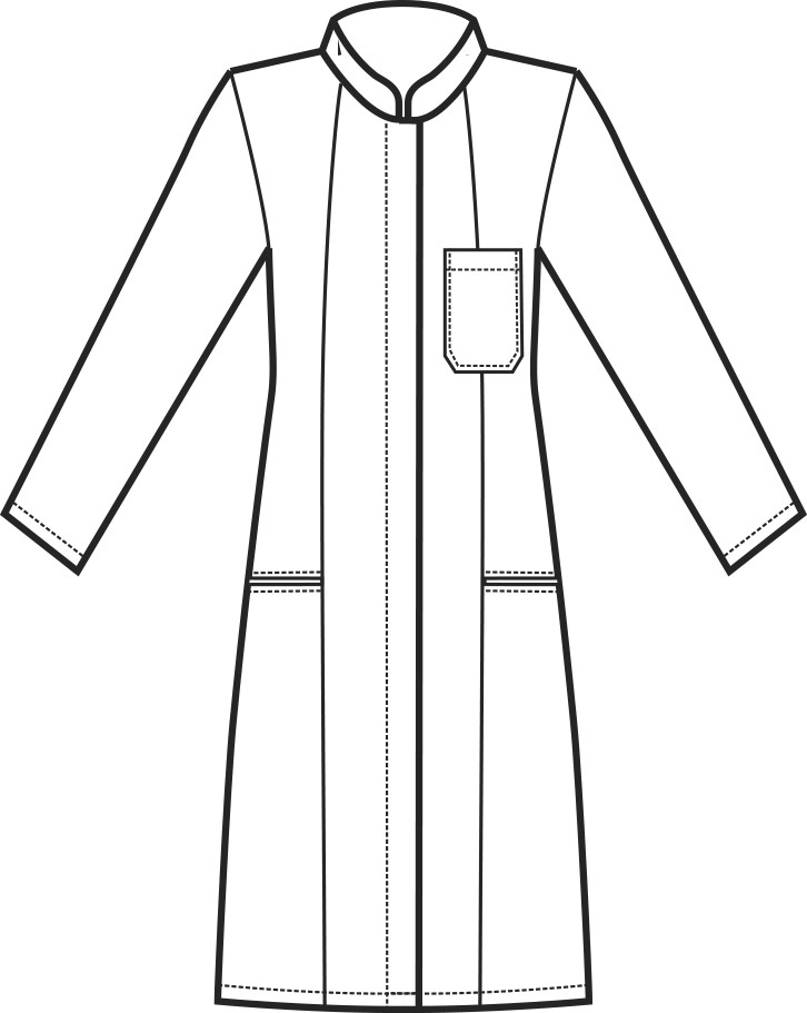 PONZA camice medicale donna collo coreana - immagine 6