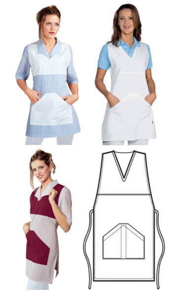 010000 Poncho da donna in cotone rigato