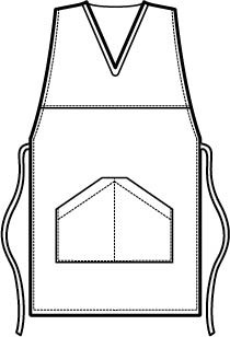 010000 Poncho da donna in cotone rigato - immagine 4