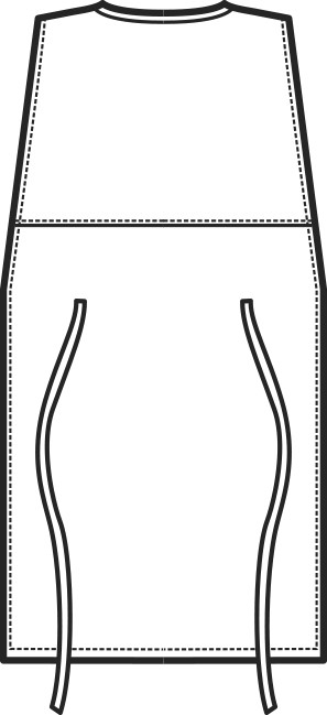 010000 Poncho da donna in cotone rigato - immagine 5