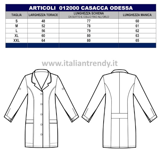 ODESSA casacca da donna per estetica/centro benessere - immagine 5