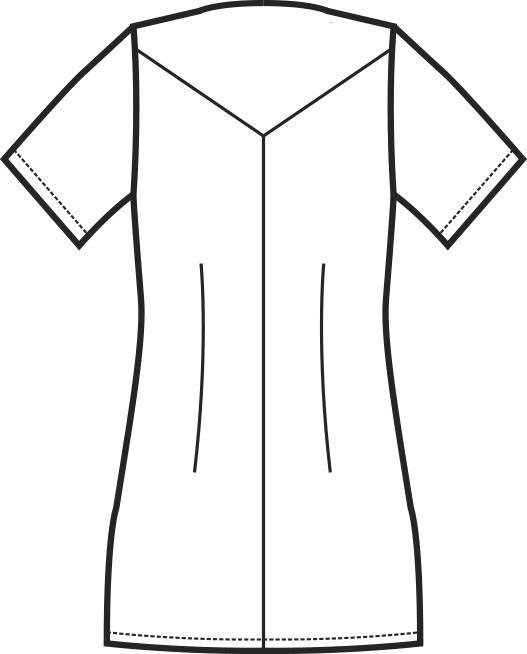 SANTORINI casacca da donna M/C per spa/centro benessere con inserti colorati - immagine 9