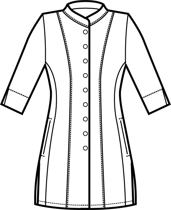 SIVIGLIA casacca da donna sciancrata in cotone per medicale/estetista - immagine 5