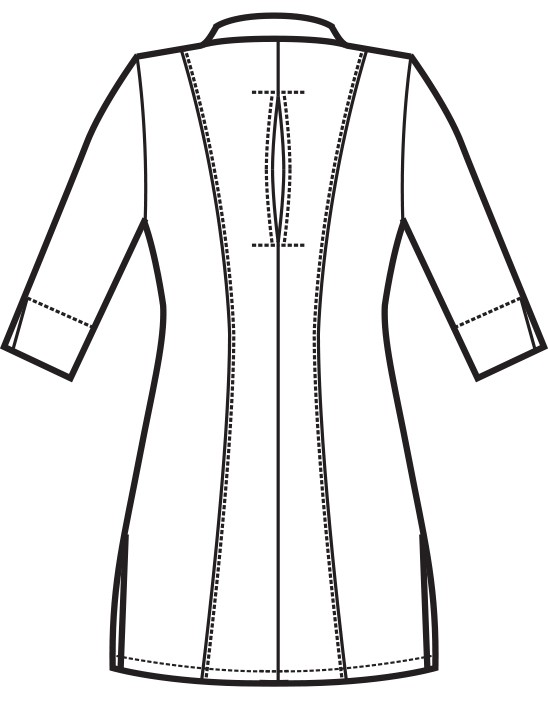 SIVIGLIA casacca da donna sciancrata in cotone per medicale/estetista - immagine 7