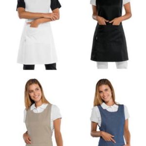 PAPEETE casacca da donna a poncho lungo per parrucchiera/estetista vari colori