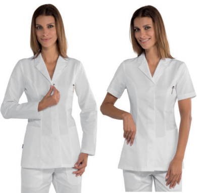 COIMBRA casacca da sonna per medicale/estetica slim leggera extra light estiva