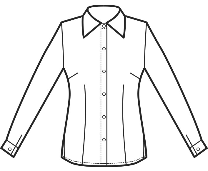 TENERIFE camicia da donna bianca slim in cotone stretch - immagine 6