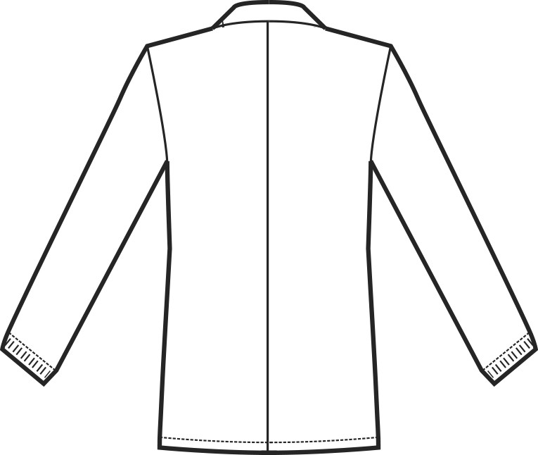 Giacca Corta o Casacca Da Uomo a Manica Lunga in Grigio, Blu o Rosso - immagine 5