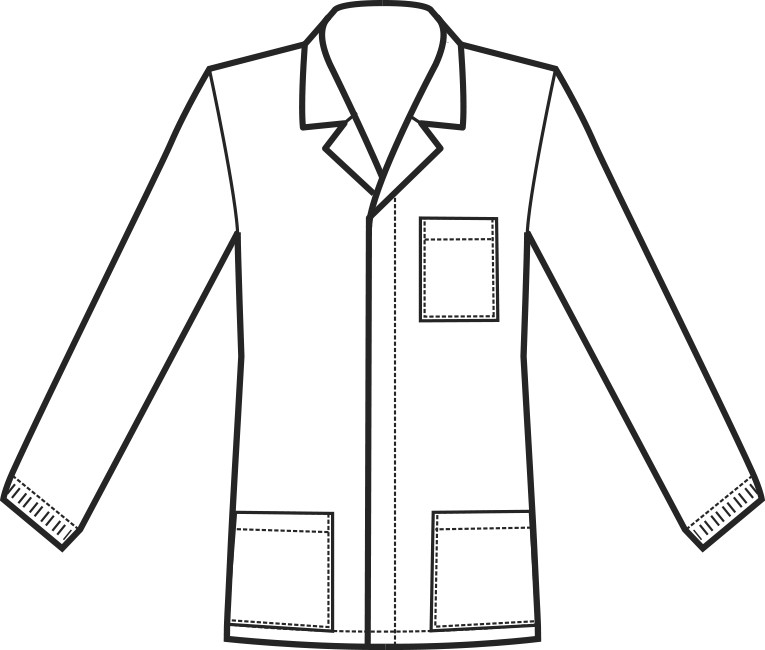 Camice Corto A Casacca In Cotone Manica Lunga Da Uomo Bianca con Inserti a Contrasto - immagine 5