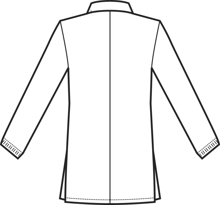 Casacca Azzurra da Dentista in Cotone Con Zip Centrale Per Uomo Donna - immagine 7