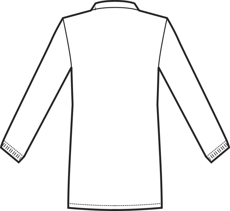 Casacca Dentista Bianca Collo Coreana Allacciatura Laterale in Cotone per Uomo Donna - immagine 7