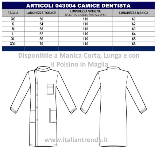 Camice Dentista Verde Chirurgico con Collo alla Coreana Unisex In Cotone - immagine 8